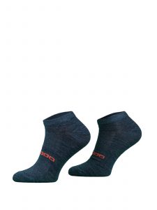 Krótkie skarpety biegowe Merino wool ciemno szare