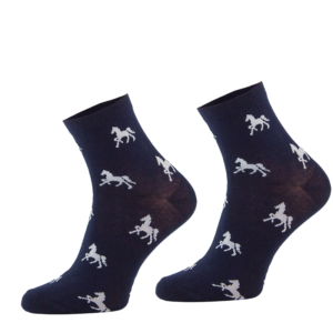 Skarpety jeździeckie w konie navy